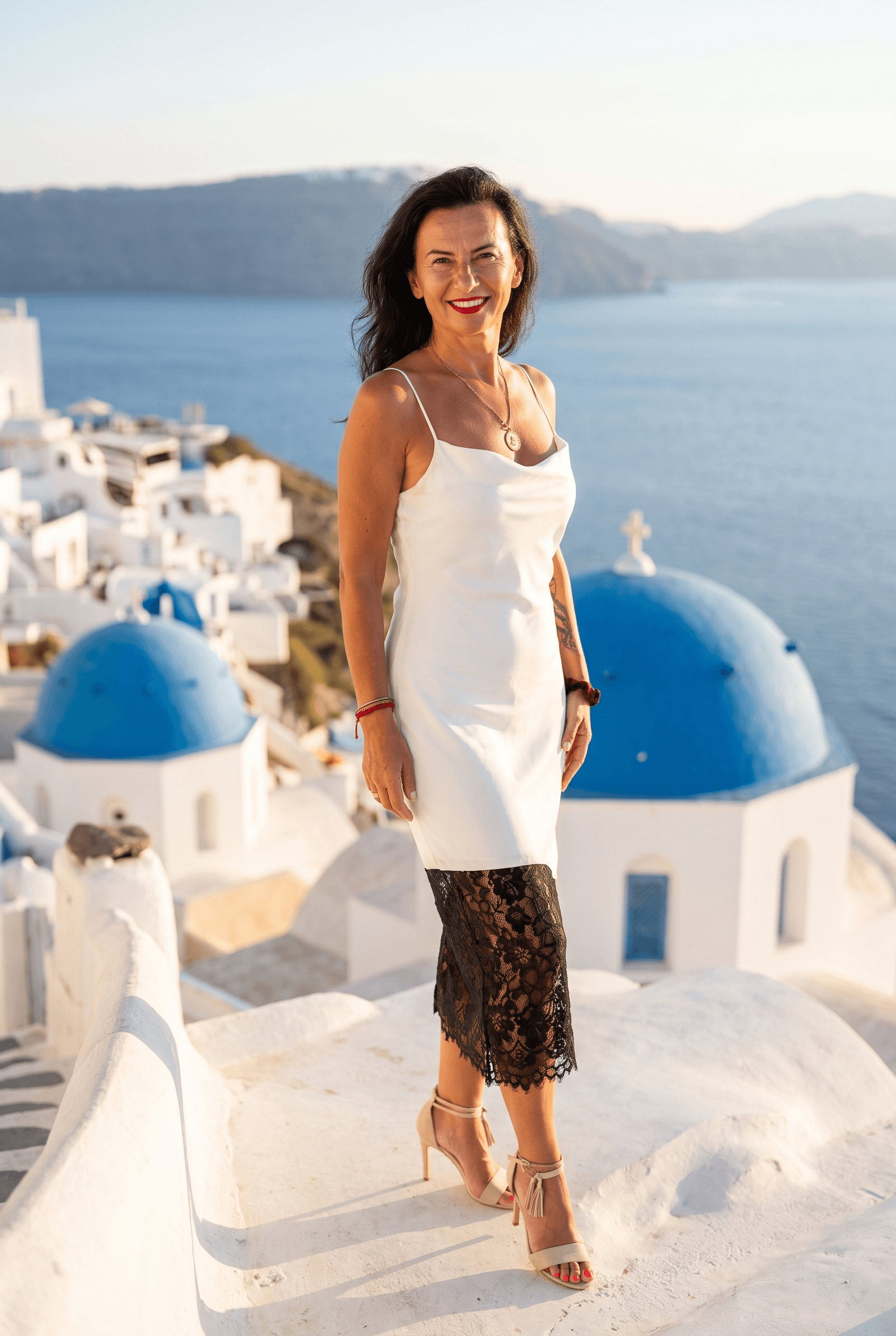 Sukienka „Notte Bianca” — Santorini