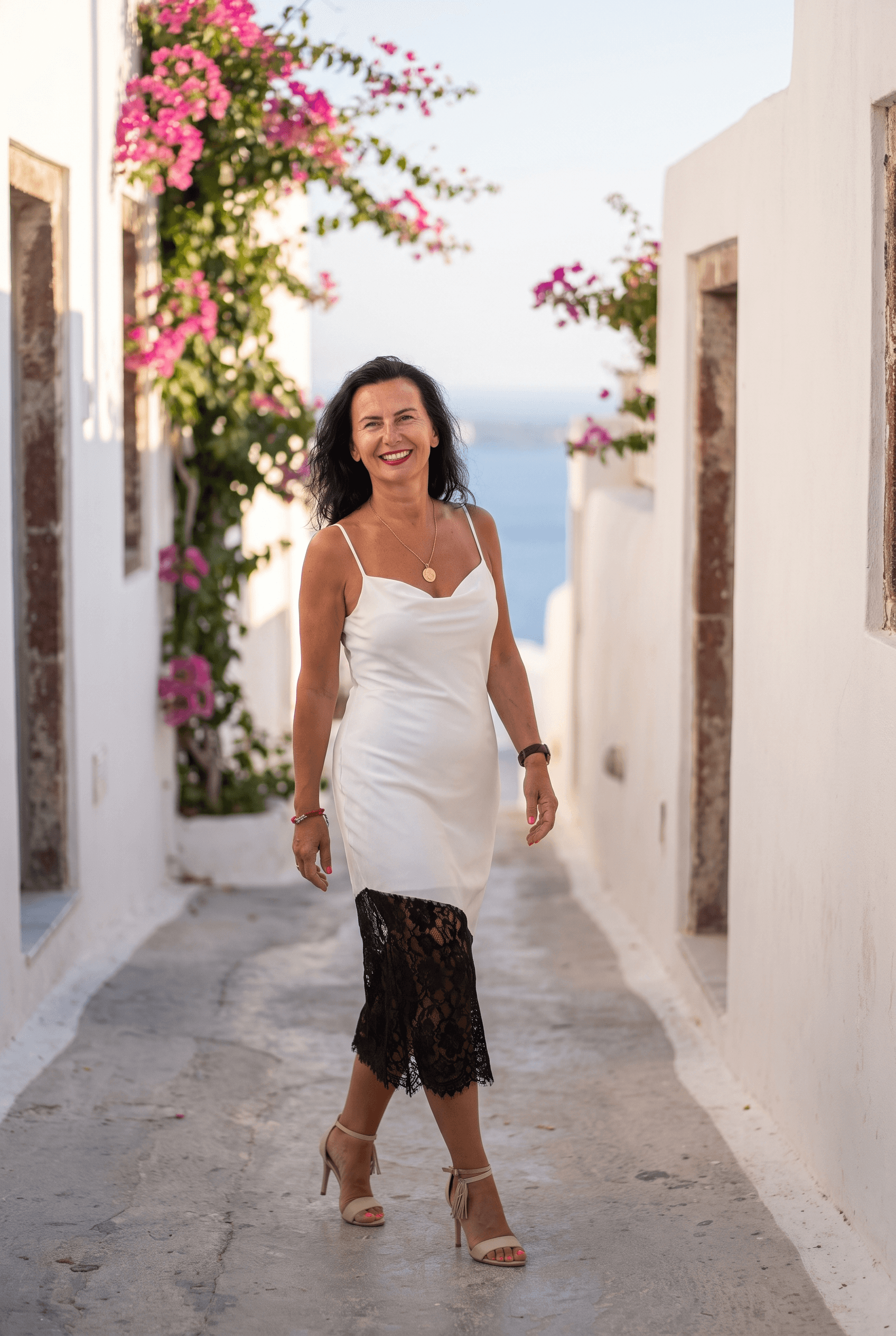 Sukienka „Notte Bianca” — Santorini