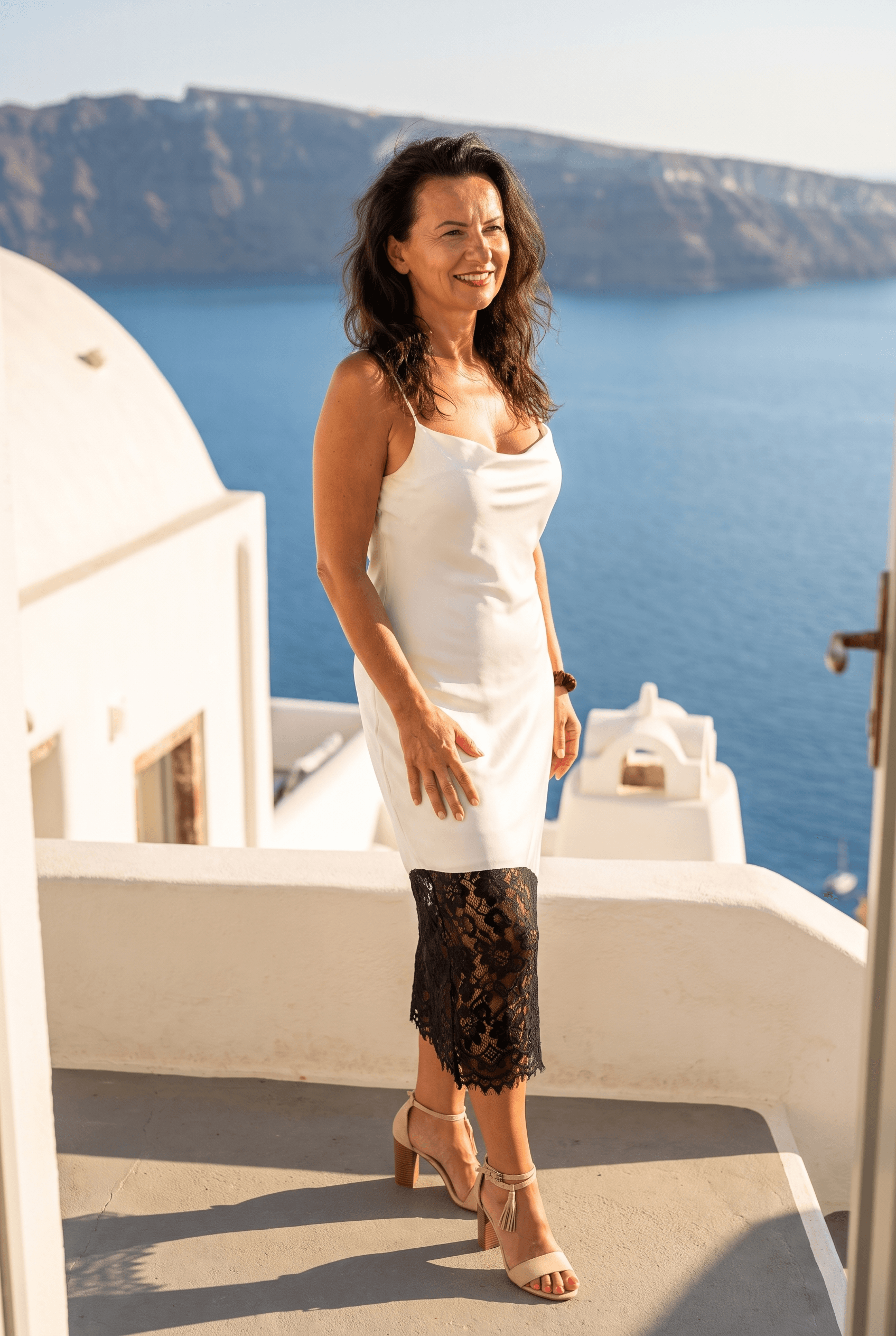 Sukienka „Notte Bianca” — Santorini