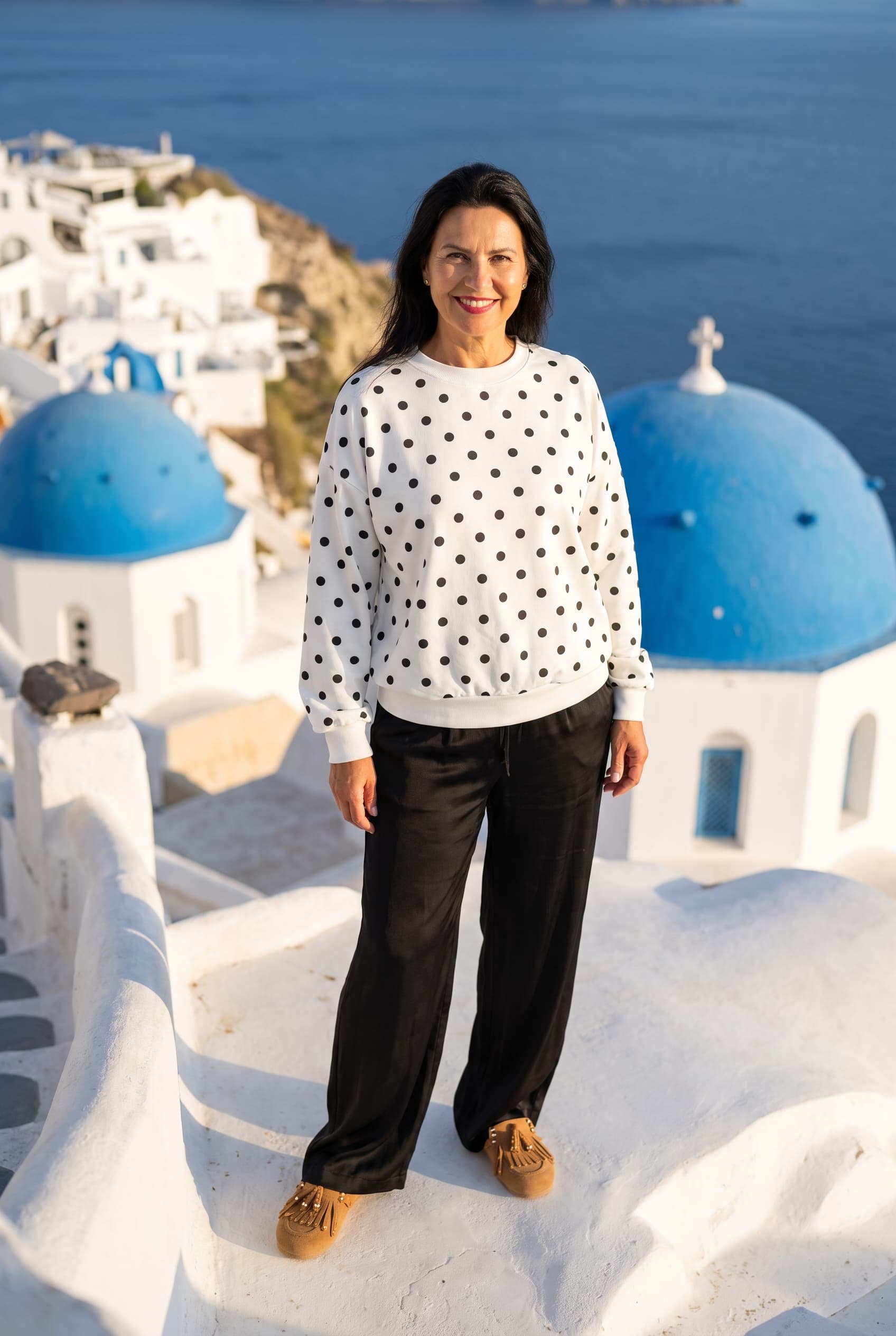 Komplet „Pois Parigi” — Santorini