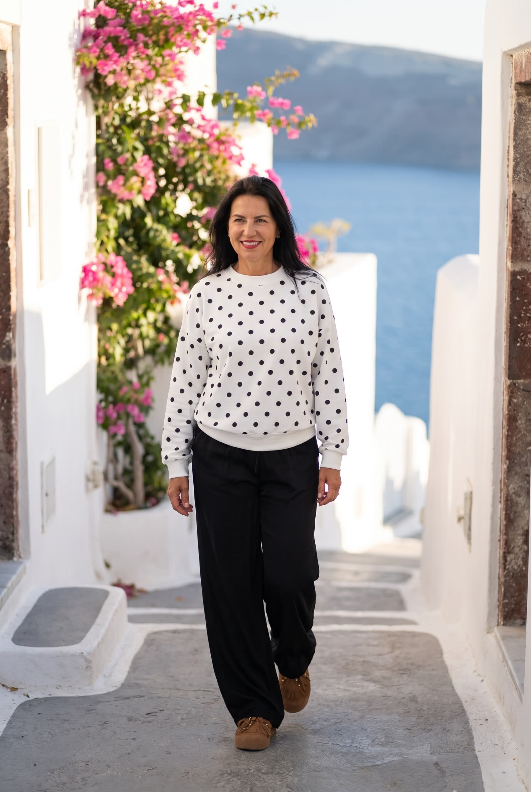 Komplet „Pois Parigi” — Santorini