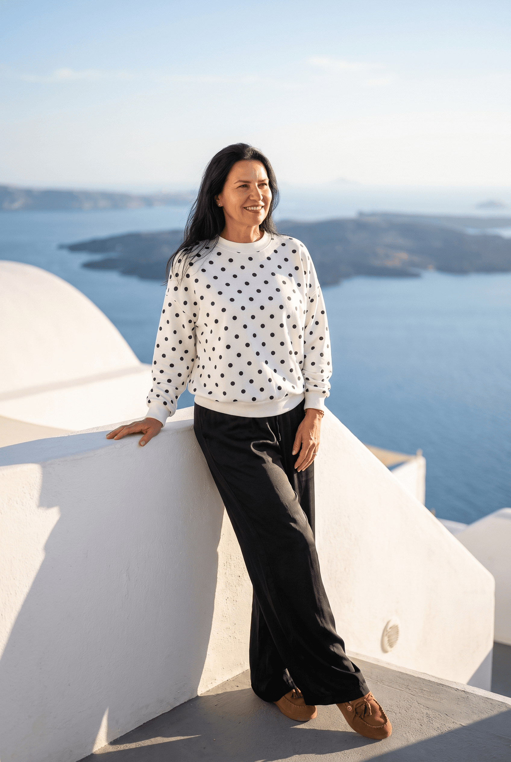 Komplet „Pois Parigi” — Santorini