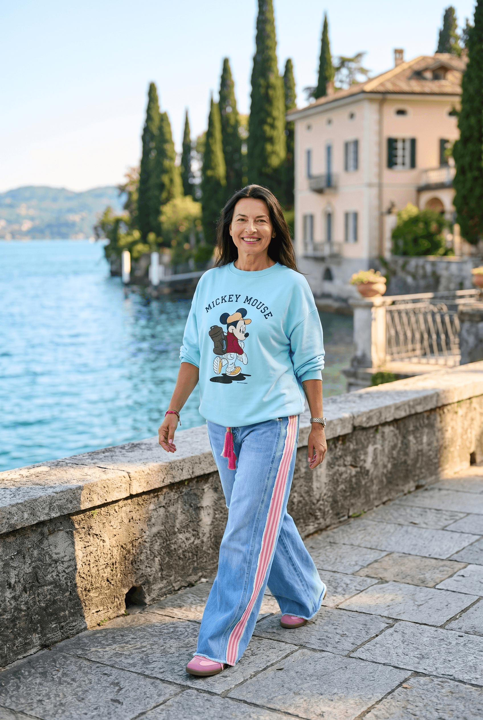 Bluza „Menta Cartoon” — Lago di Como