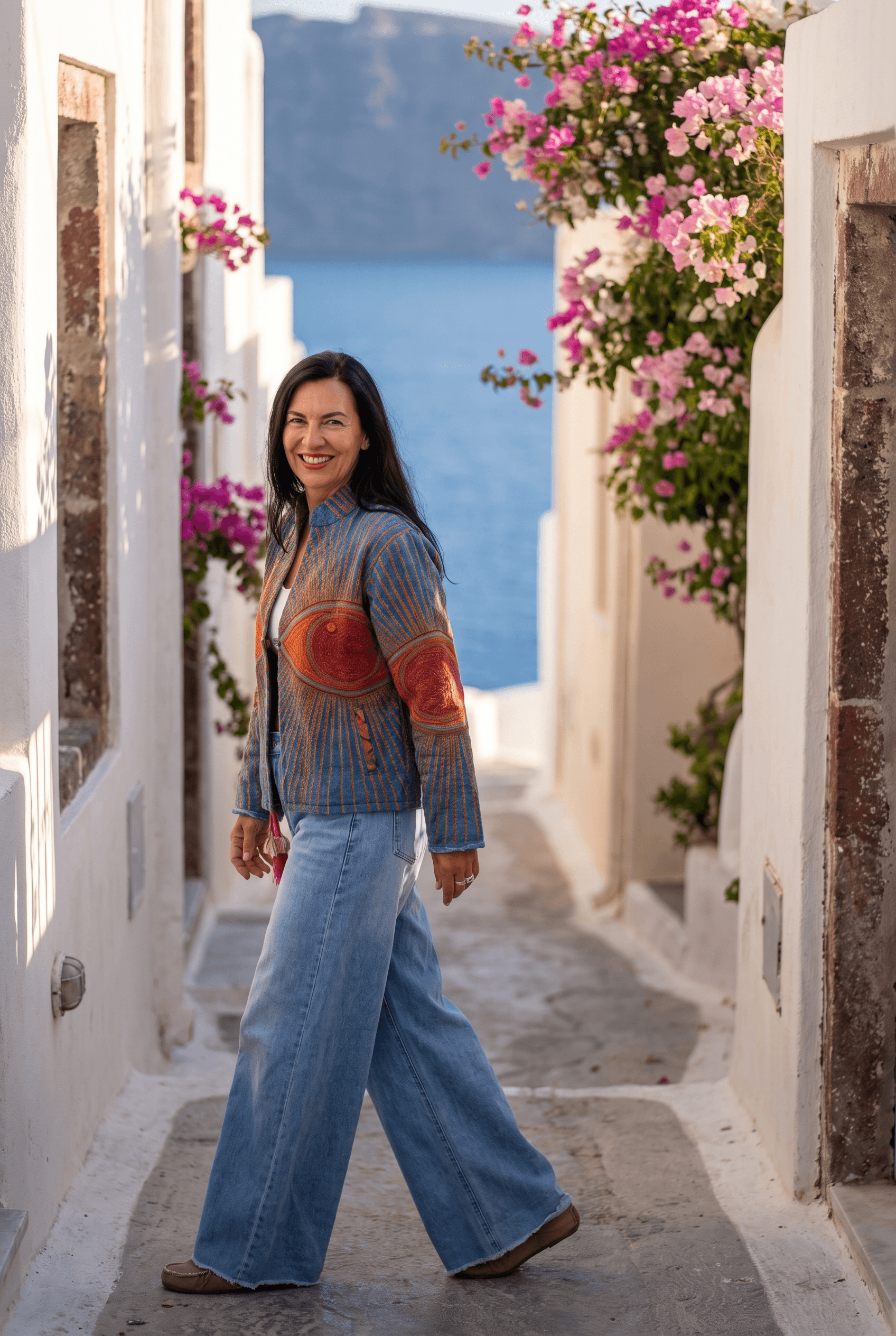 Bluzka „Pesce Blu” — Santorini